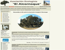 Tablet Screenshot of elalcornoque.org